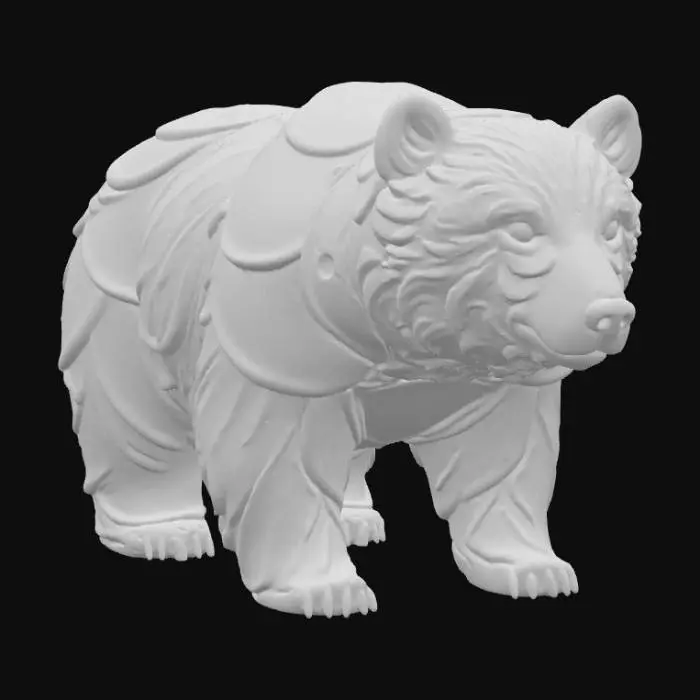 3D model for Pancake Bear Delight, #food#