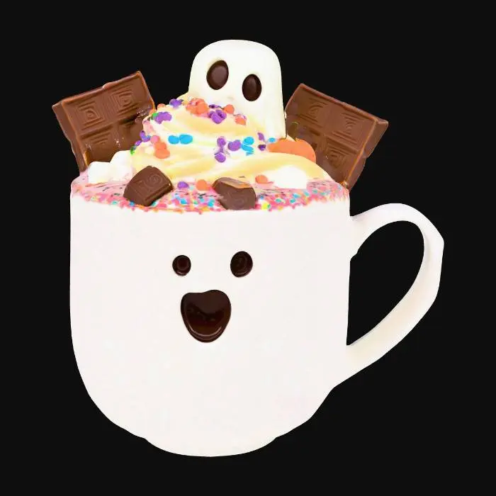 3D model for Ghostly Hot Cocoa Delight, #Halloween2025#