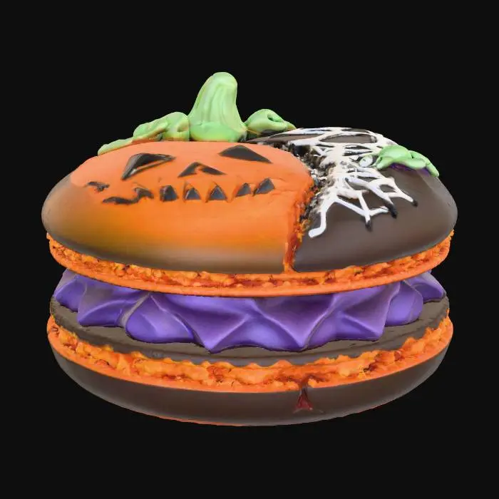 3D model for Halloween Macaron Delight, #Halloween2025#