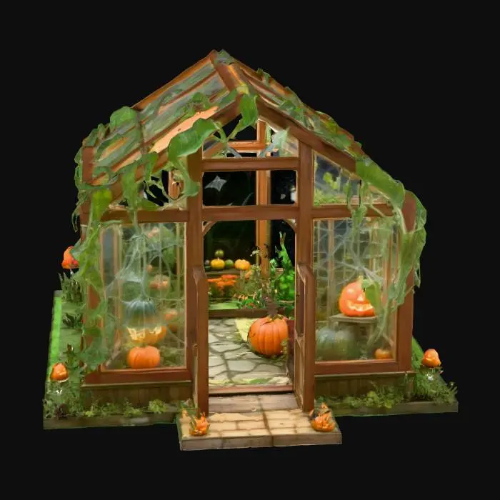 3D model for Haunted Greenhouse, #Halloween2025#