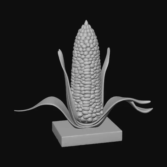 3D model for Colorful Corn Sculpture, #Thanksgiving#