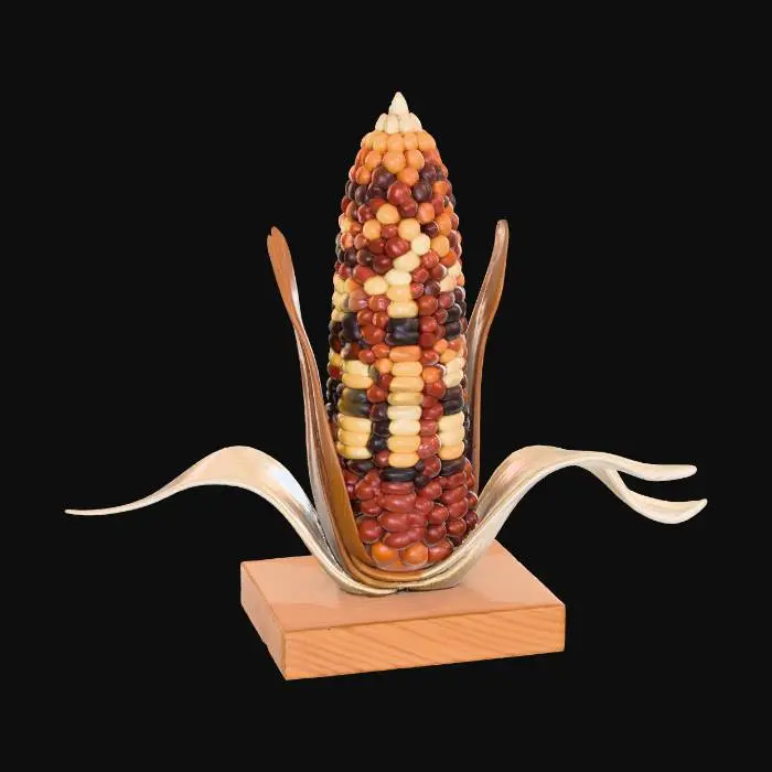 3D model for Colorful Corn Sculpture, #Thanksgiving#