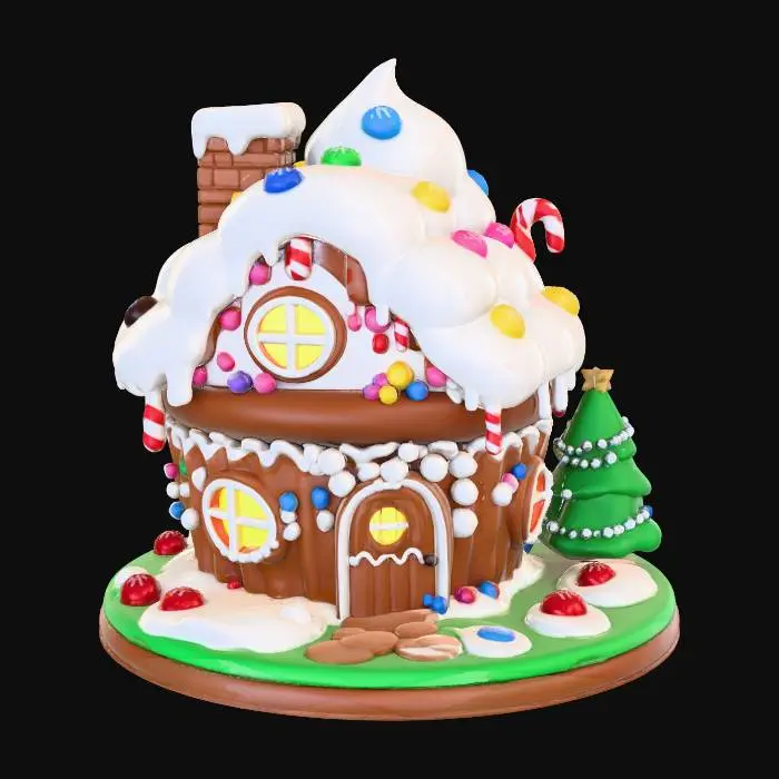 3D model for Candy Cottage, #Christmas2025#