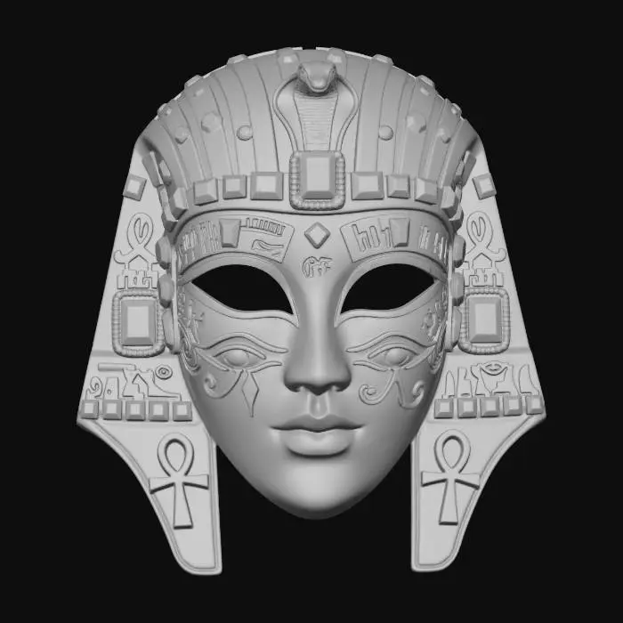 3D model for Mask of the Golden Pharaoh