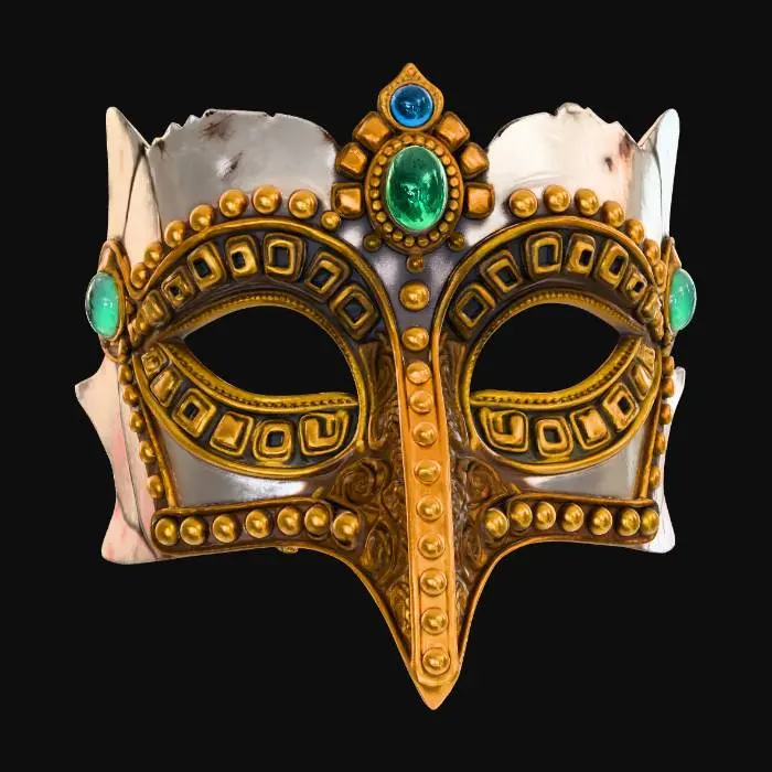 3D model for Gilded Venetian Masquerade