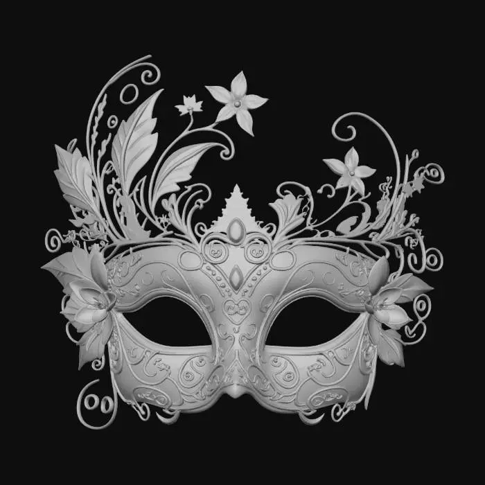 3D model for Teal Garden Masquerade