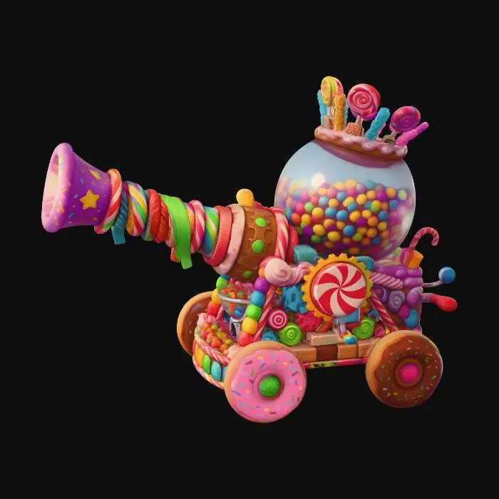 3D model for Whimsical Candy Cannon