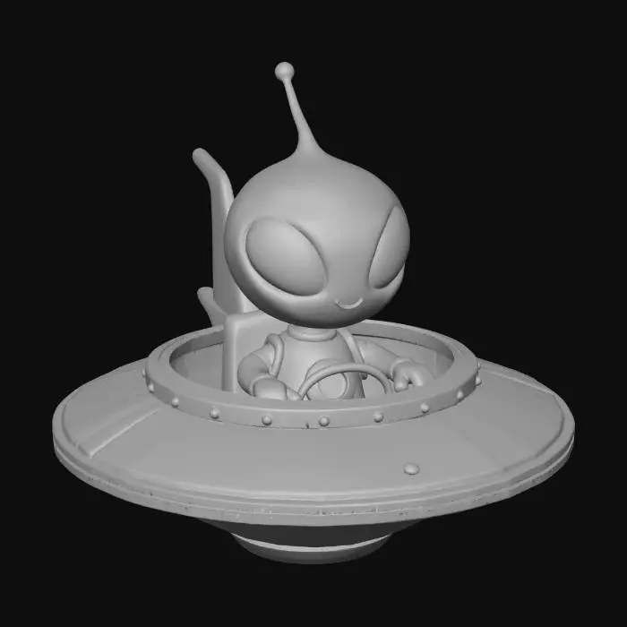 3D model for Cosmo the UFO Alien