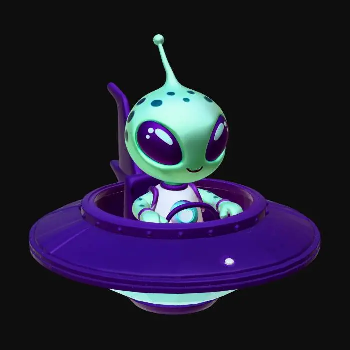 3D model for Cosmo the UFO Alien