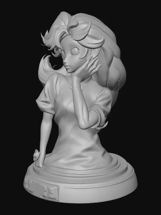 3D model for Whimsical Princess Portrait