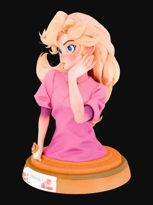 3D model for Whimsical Princess Portrait