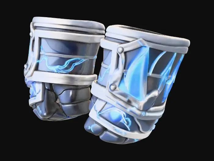 3D model for Lightning Twins Boxing Gloves