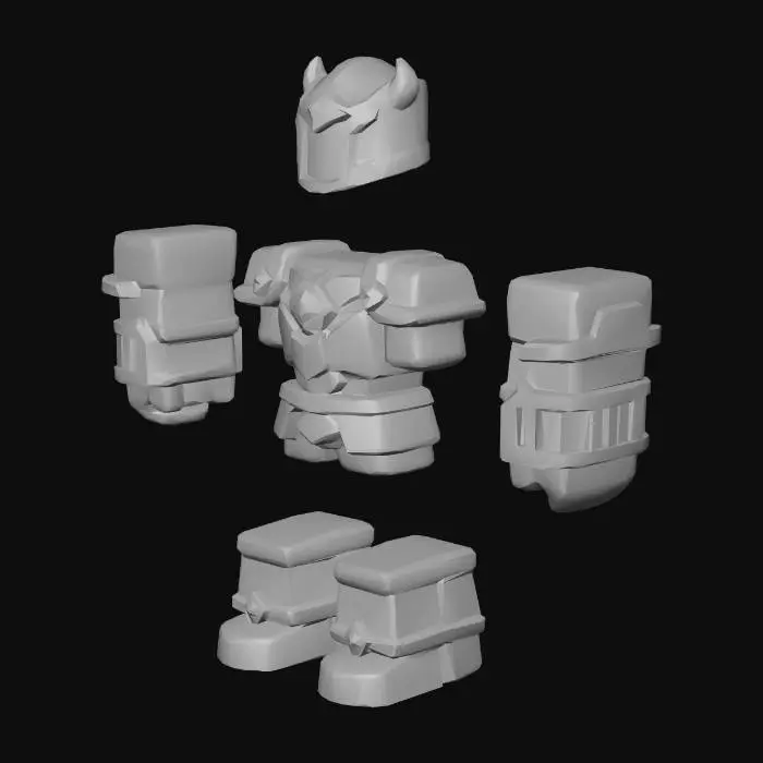 3D model for roblox armor set