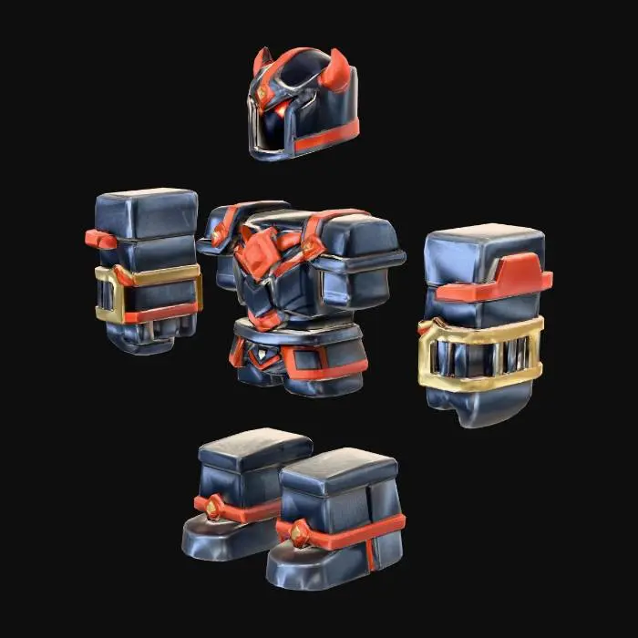 3D model for roblox armor set