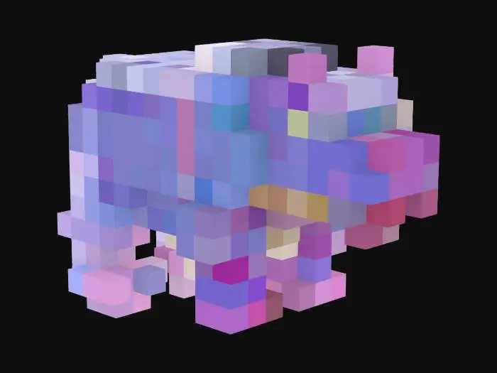 3D model for Human Transformation into Werehippopotamus