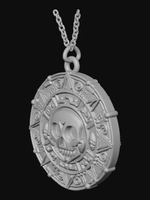 3D model for Skull Medallion Pendant