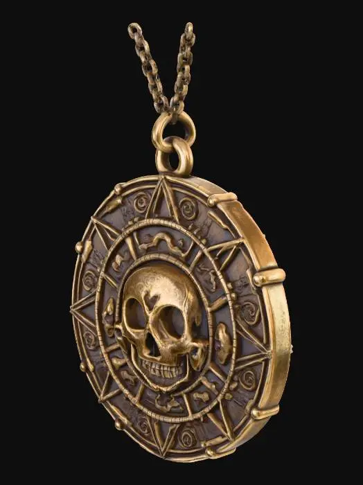 3D model for Skull Medallion Pendant
