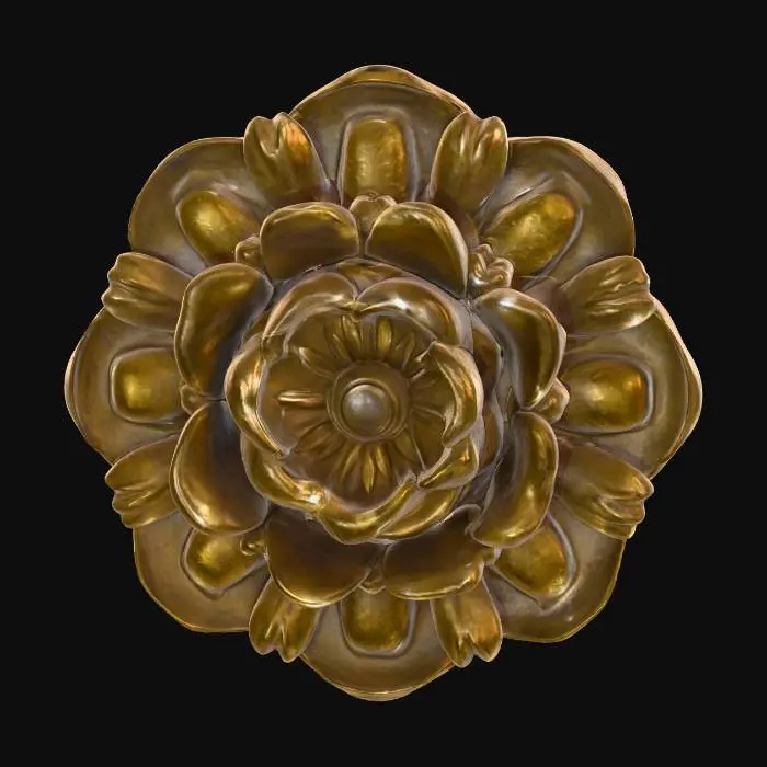 3D model for Golden Rose Emblem