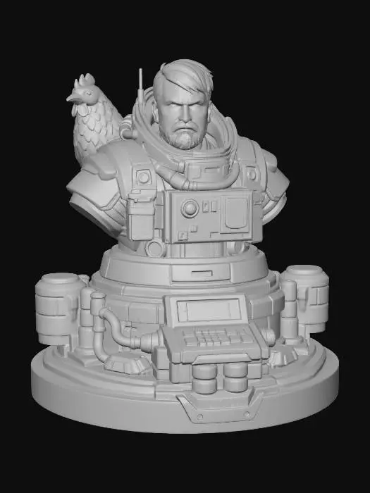 3D model for Breathedge Space Hero with Chicken