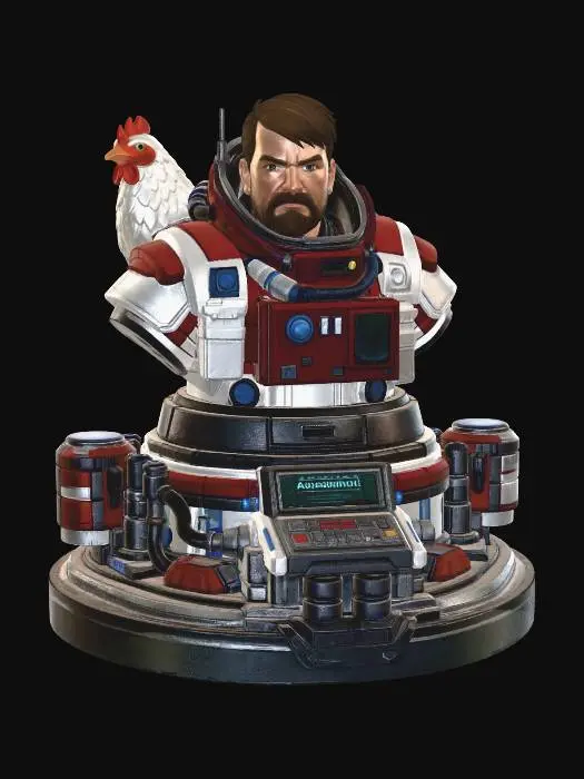 3D model for Breathedge Space Hero with Chicken