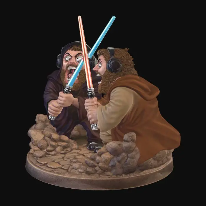3D model for Bearded Jedi Duel