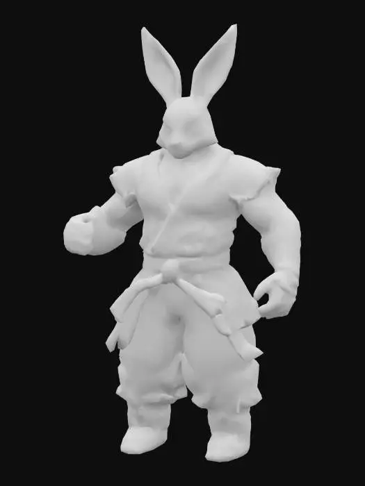 3D model for Karate Hare Hero