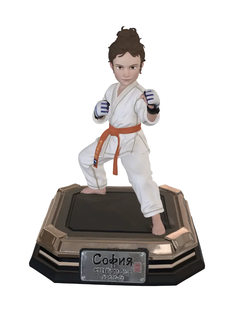 Каратэ-София - Standoff 3D model, vytvořený pomocí AI