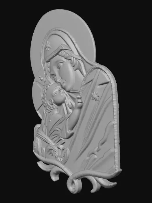 3D model for Byzantine Icon Embroidery