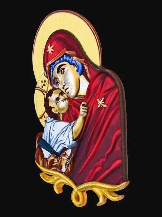3D model for Byzantine Icon Embroidery