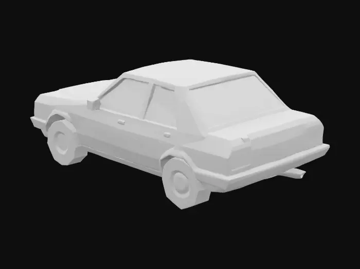 3D model for LowPolyMisterousCar