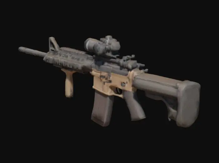3D model for m4 rifle