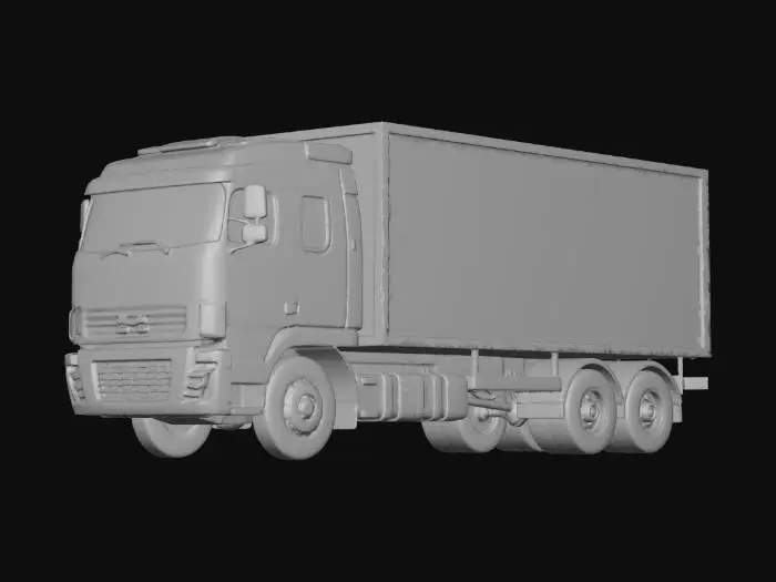 3D model for White Box Truck