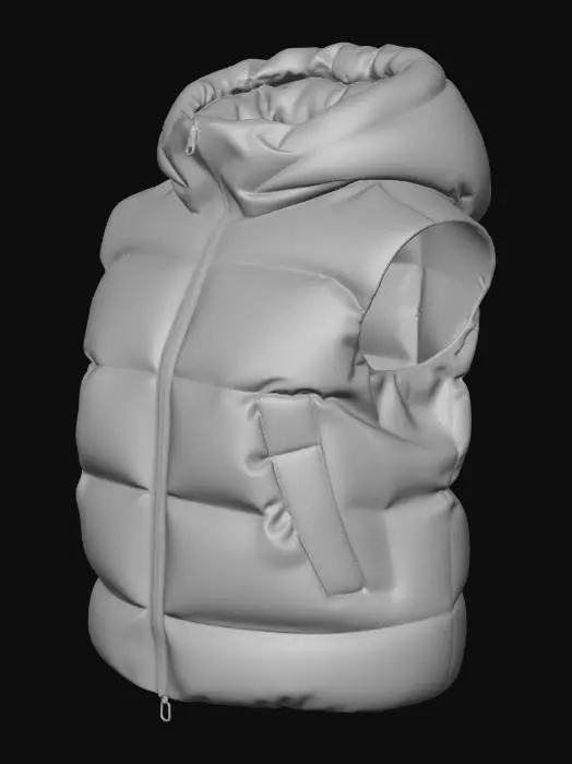 3D model for Shiny Puffer Vest