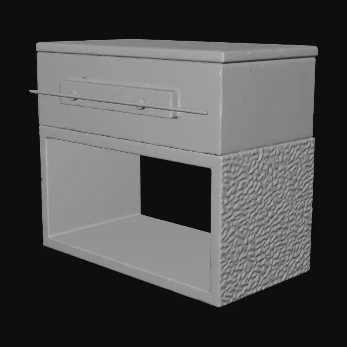 3D model for Modern Industrial Side Table