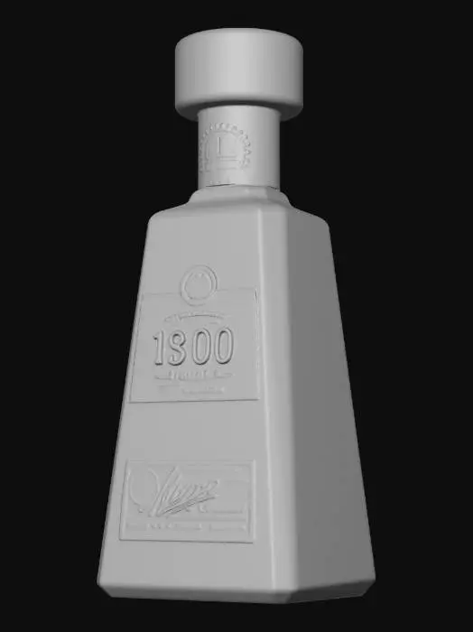 3D model for 1800 Tequila Añejo Bottle