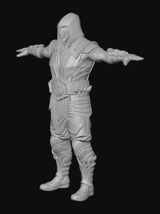 3D model for Warrior Stance