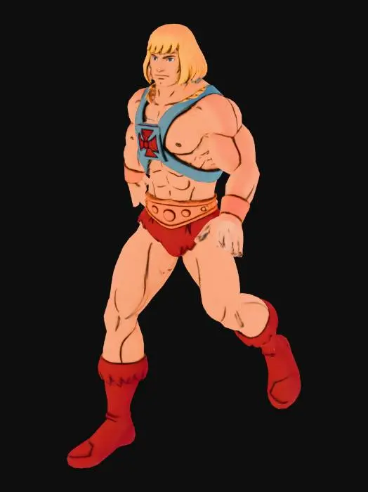 3D model for He-Man Pose