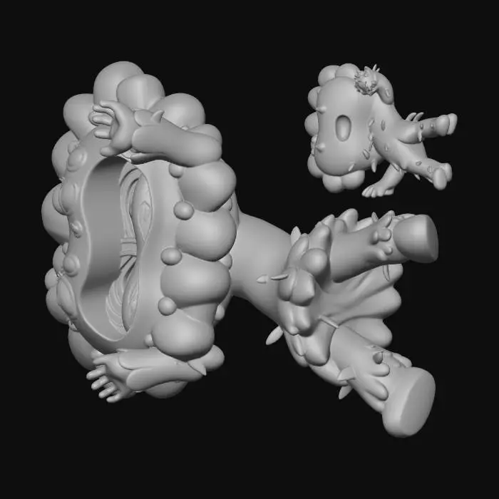 3D model for Colorful Creatures Exhibit