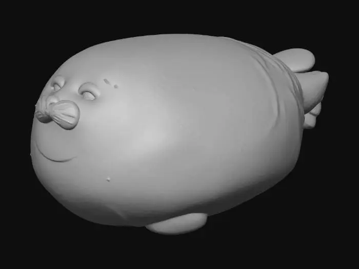 3D model for Plush Seal Puff