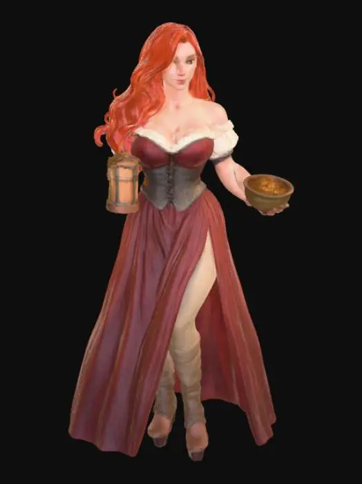 3D model for Tavern Maid's Hospitality