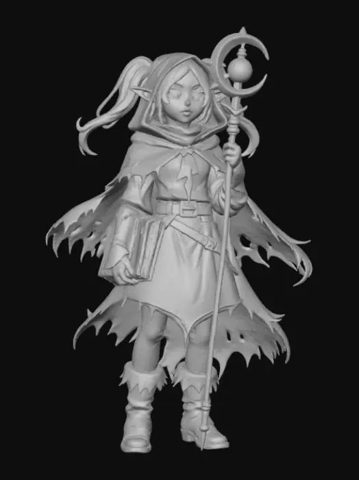 3D model for Disenchanted Elven Mage