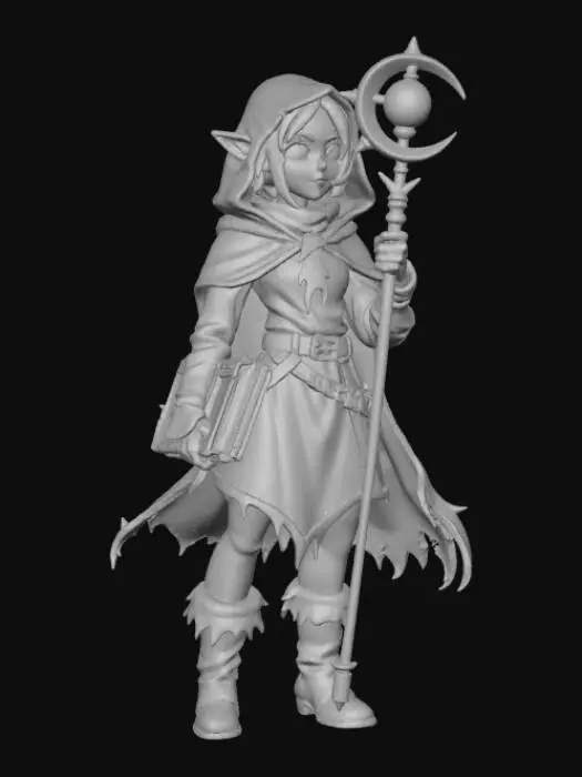 3D model for Disenchanted Elven Mage