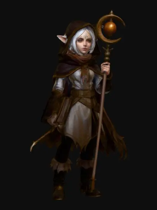 3D model for Disenchanted Elven Mage
