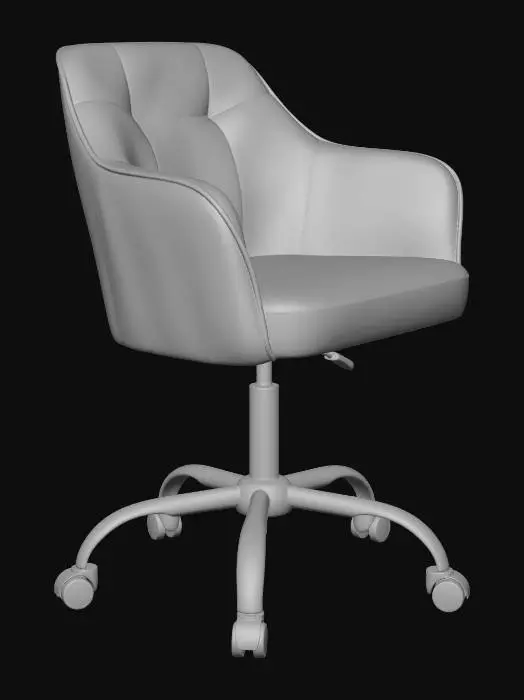 3D model for Green Upholstered Swivel Office Chair