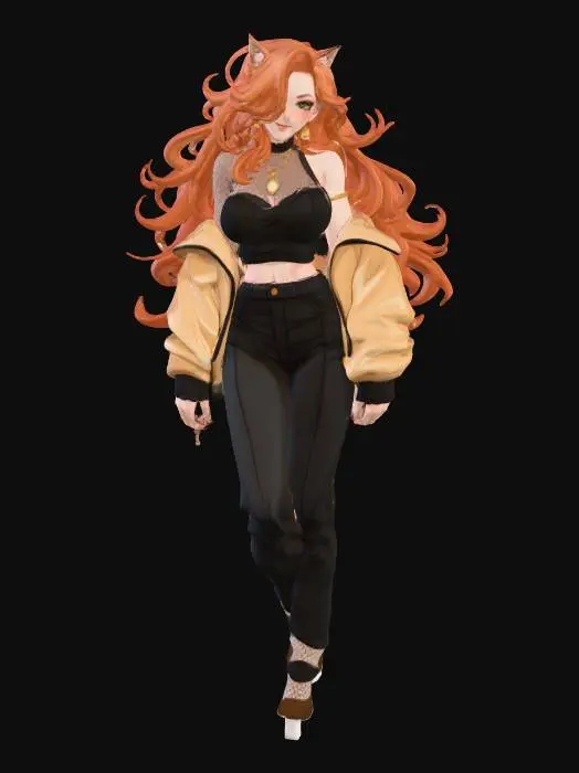 3D model for Enigmatic Feline Glamour