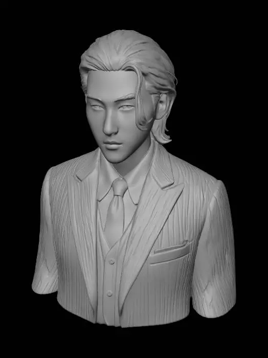 3D model for Portrait in Pinstripes