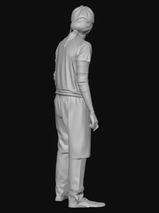 3D model for Gloved Worker in a Workshop