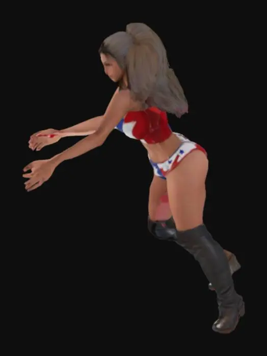 3D model for Patriotic Heroine