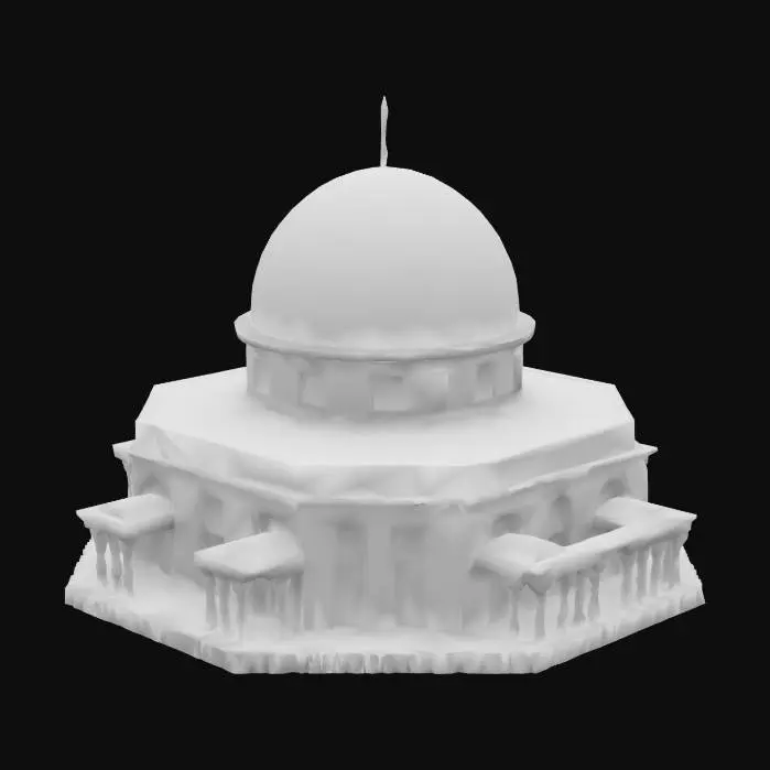 3D model for masjid aqsa model