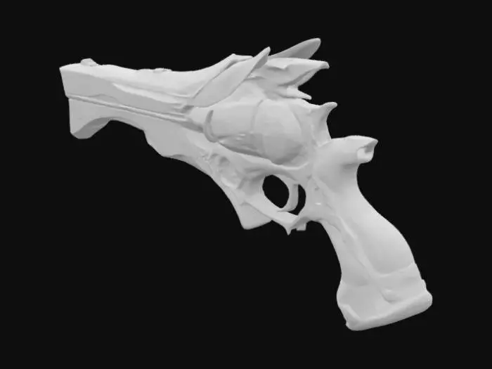 3D model for Futuristic Revolver Design